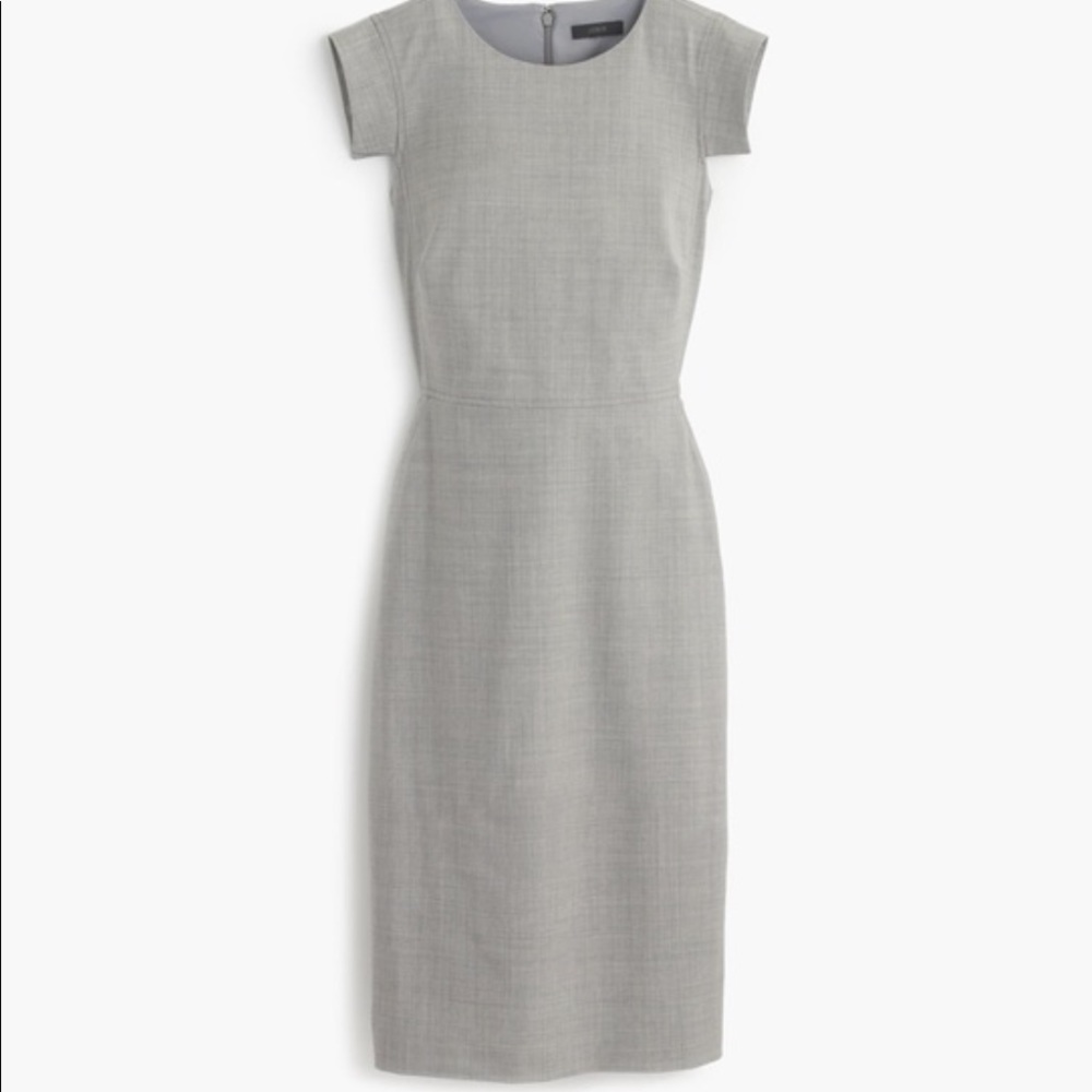 J Crew Resume Dress, Light Gray Size 4